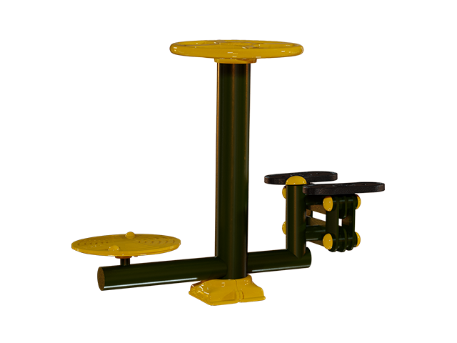 Park Spor Aletleri Klasik Seri / Park Spor Ayakta Bel Çevirme ve Step Aleti 81236